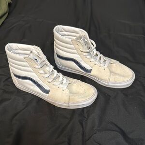Vans Sk8-Hi Sneakers - Cream and Navy
